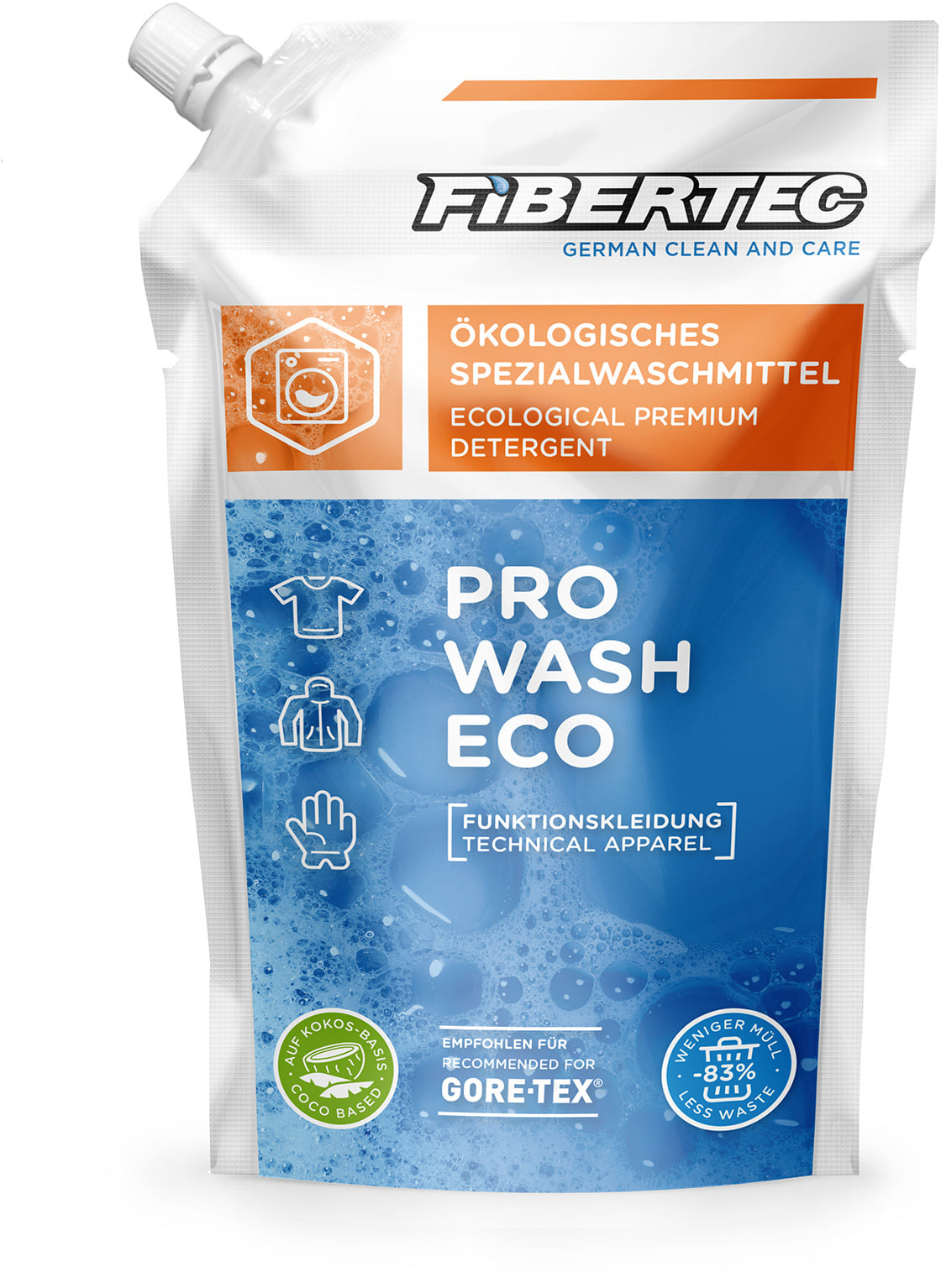 Fibertec Pro Wash Eco Refillpouch Reinigungsmittel 500 ml - Transa.ch