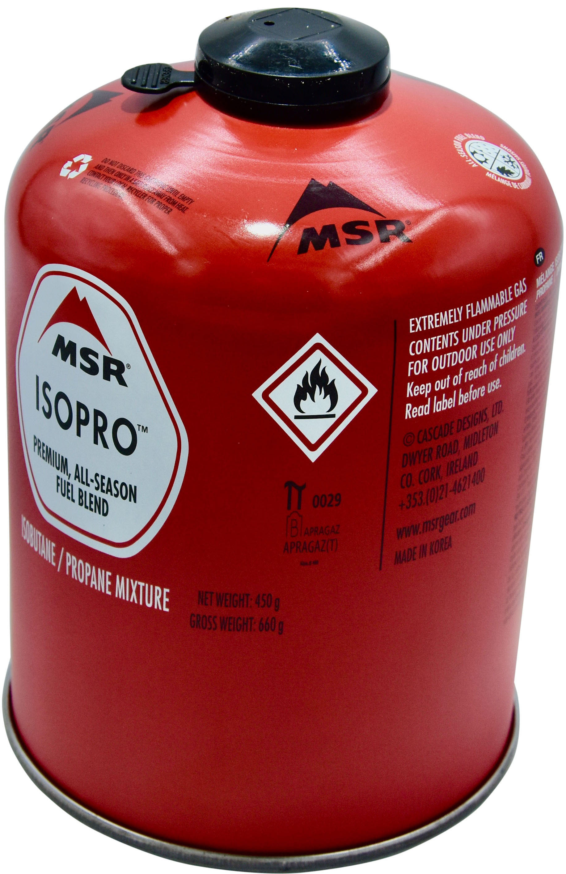 MSR IsoPro 450g Gaskartusche Gas red 450 g - Transa.ch