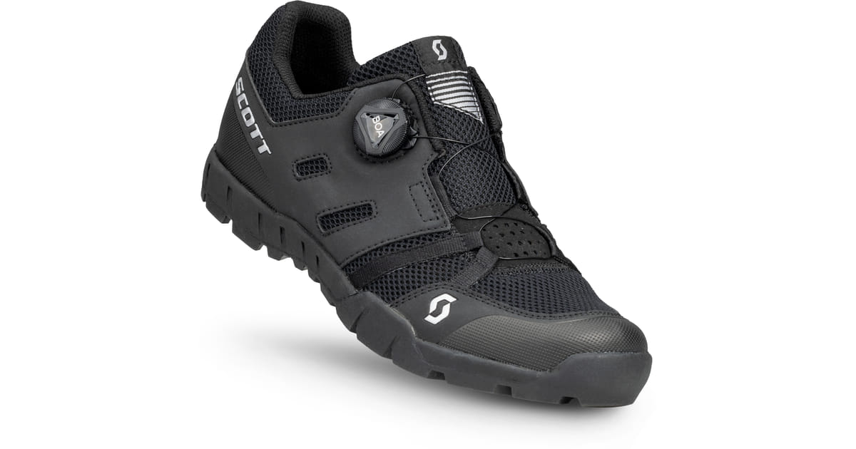Chaussures vtt et gravel - SCOTT Crus-R Boa - gris foncé décor noir Chaussures vtt et gravel - SCOTT Crus-R Boa - gris foncé décor noir