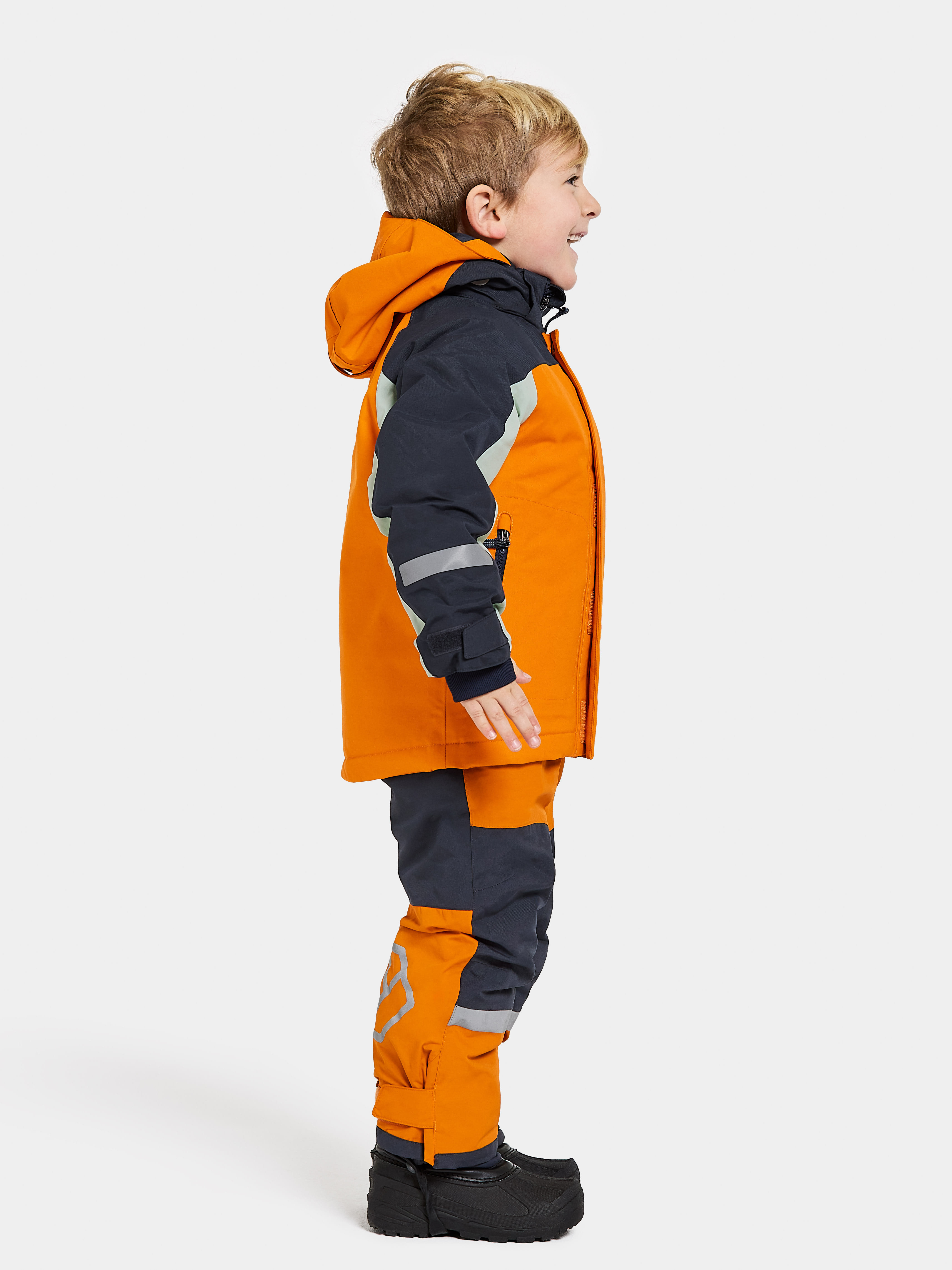 Didriksons Neptun Kids Jacket 3 Winter jacket orange jam 90 Kids