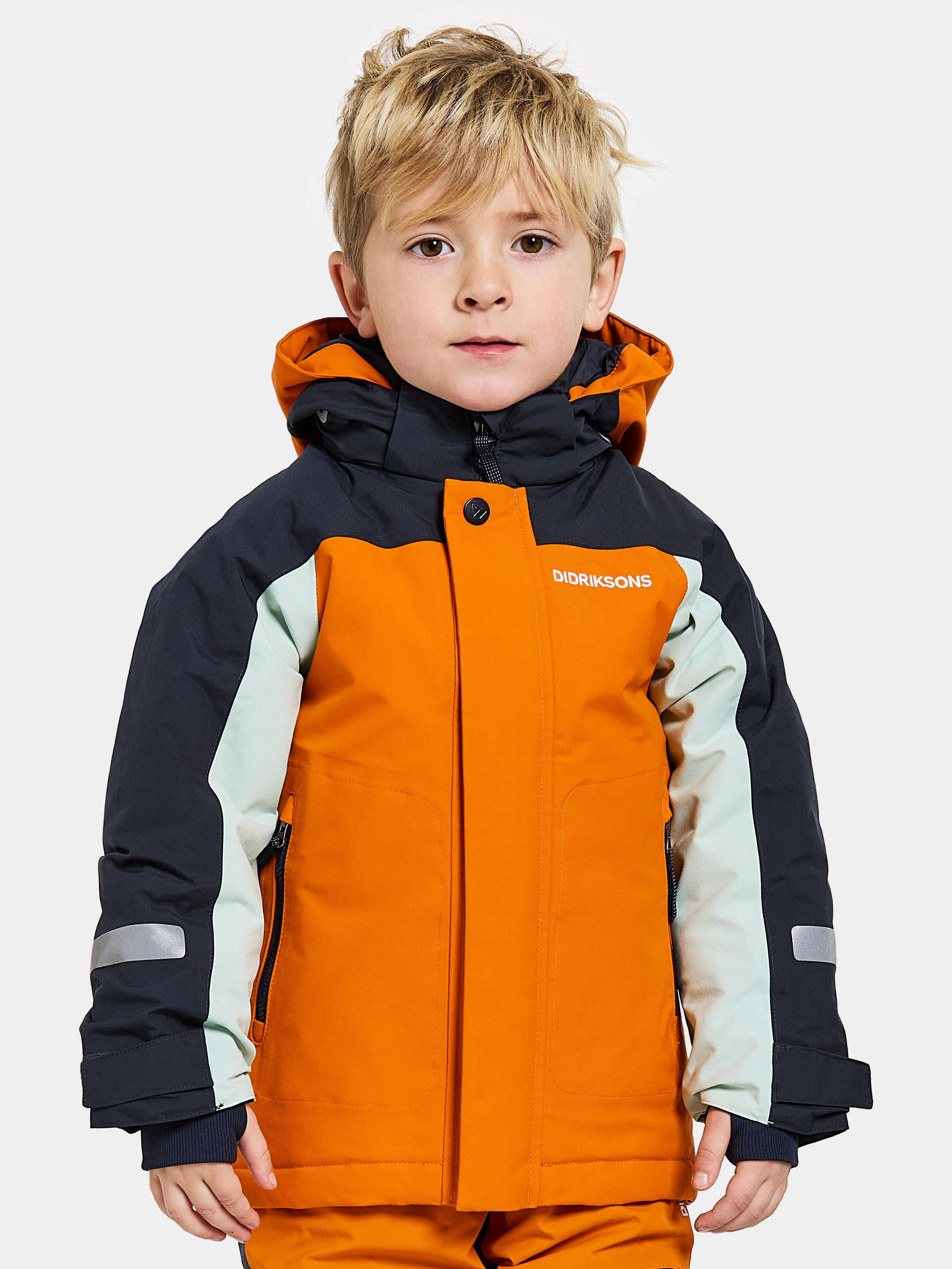 Didriksons Neptun Kids Jacket 3 Winter jacket orange jam 90 Kids