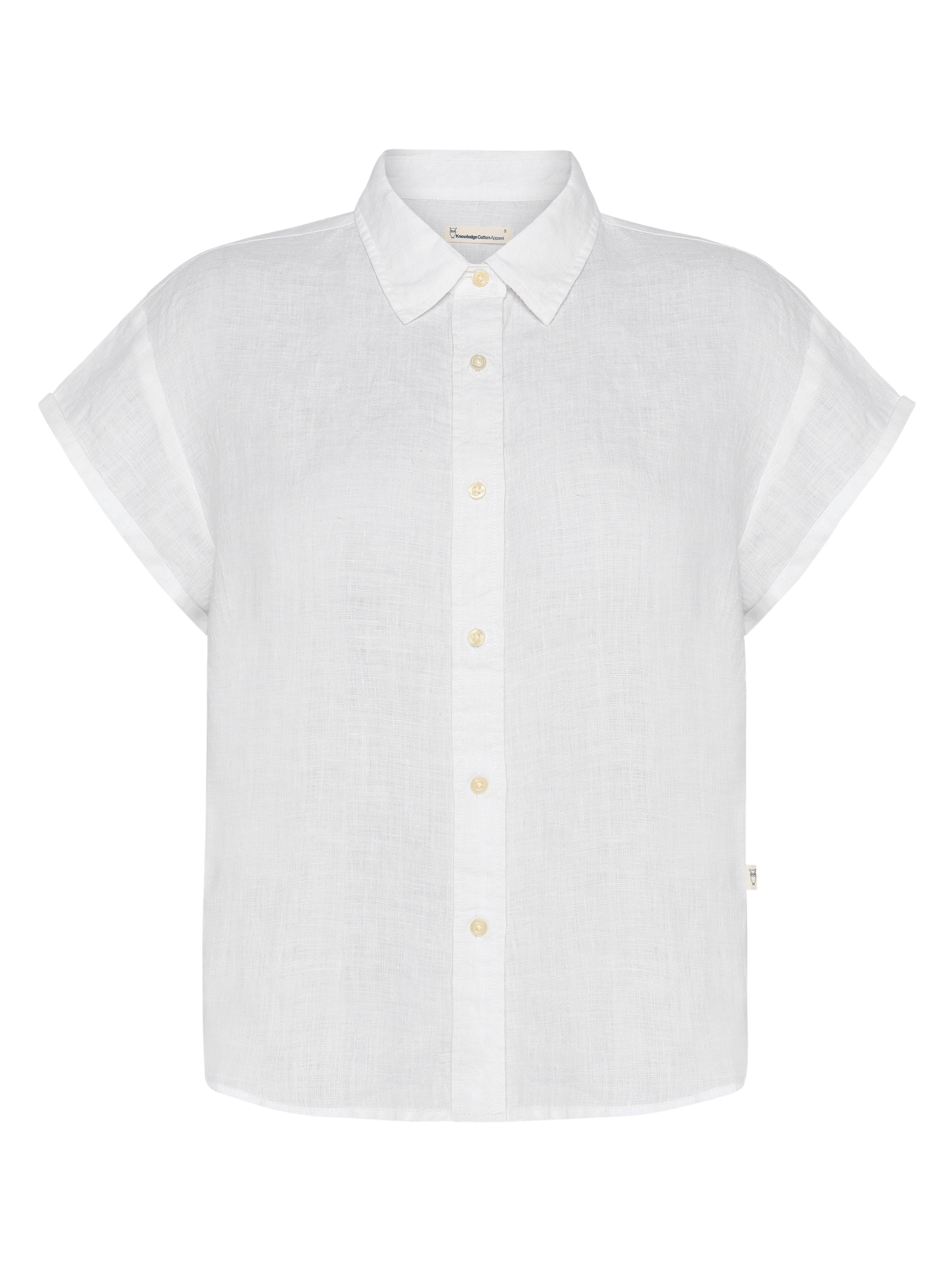 Knowledge Cotton Apparel Aster Fold Up Short Sleeve Linen Shirt W Hemd ...
