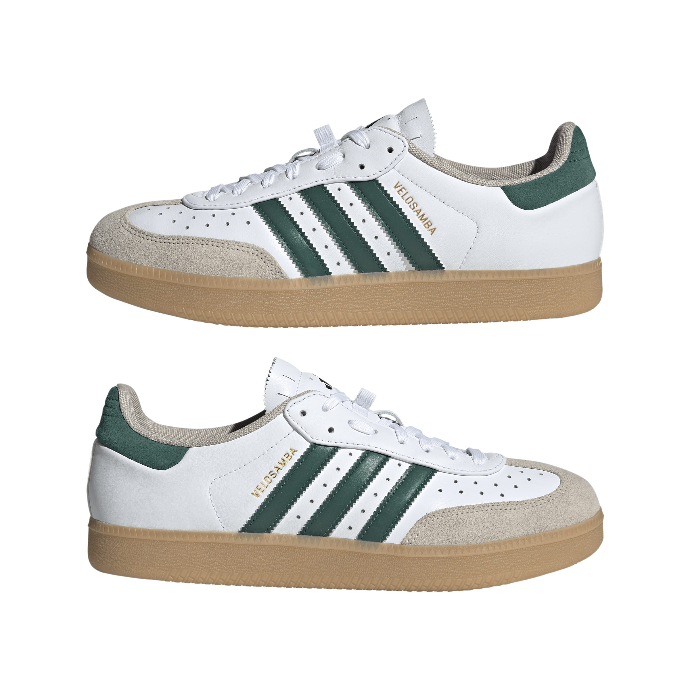 Adidas Velosamba Leather Cycling shoes ftwr white/collegiate green