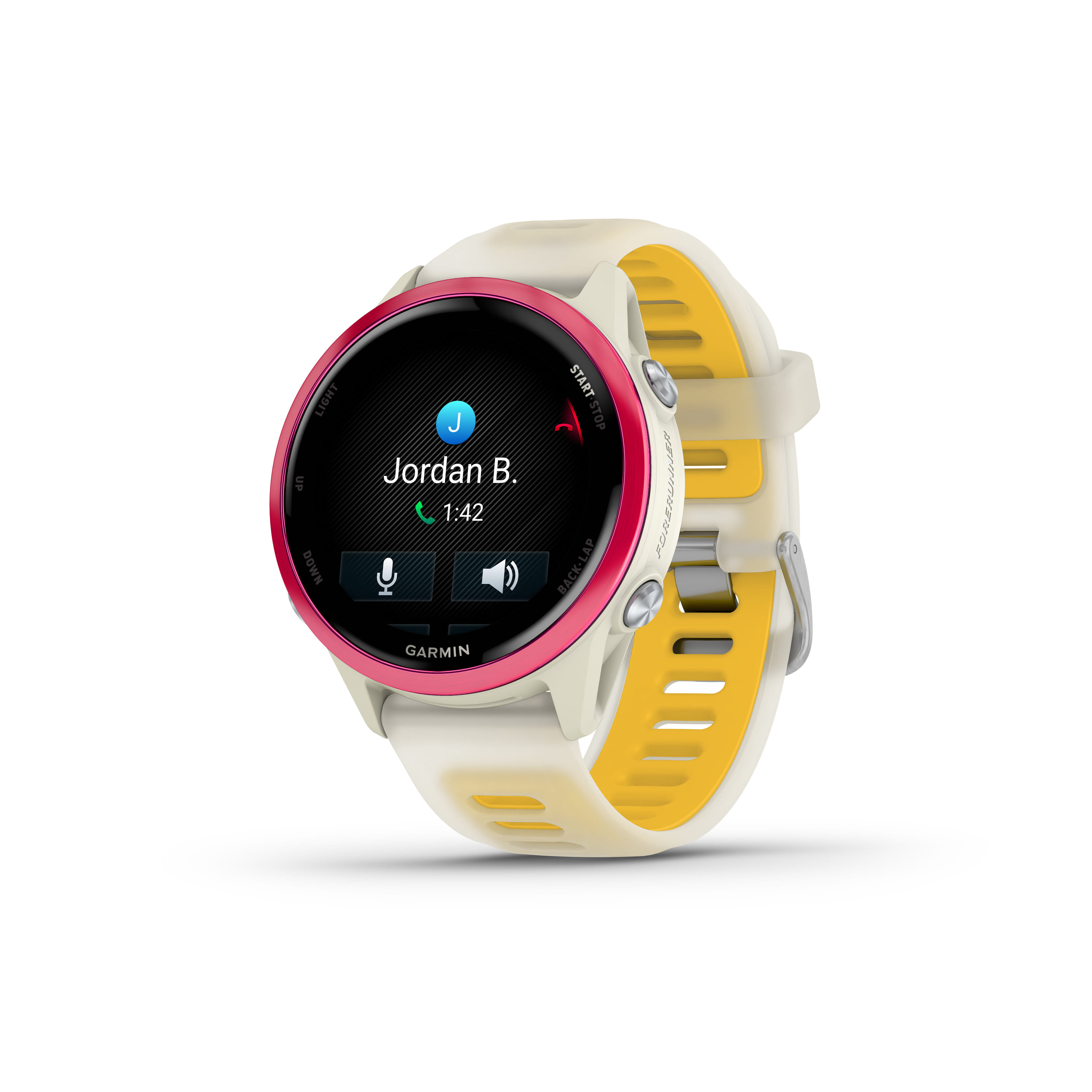 Garmin Forerunner 570 - 42 mm Sportuhr bone/himbeerrot 42 mm