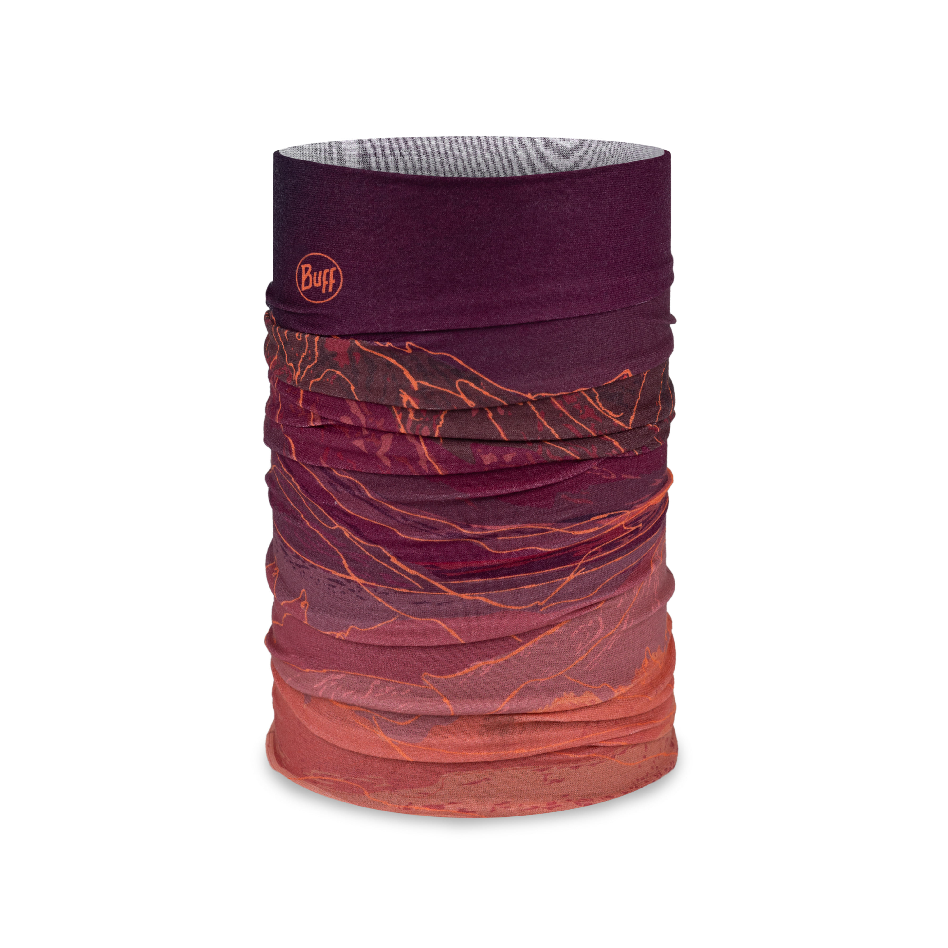 Buff Original Neck tube scarf unal garnet one size - Transa.ch
