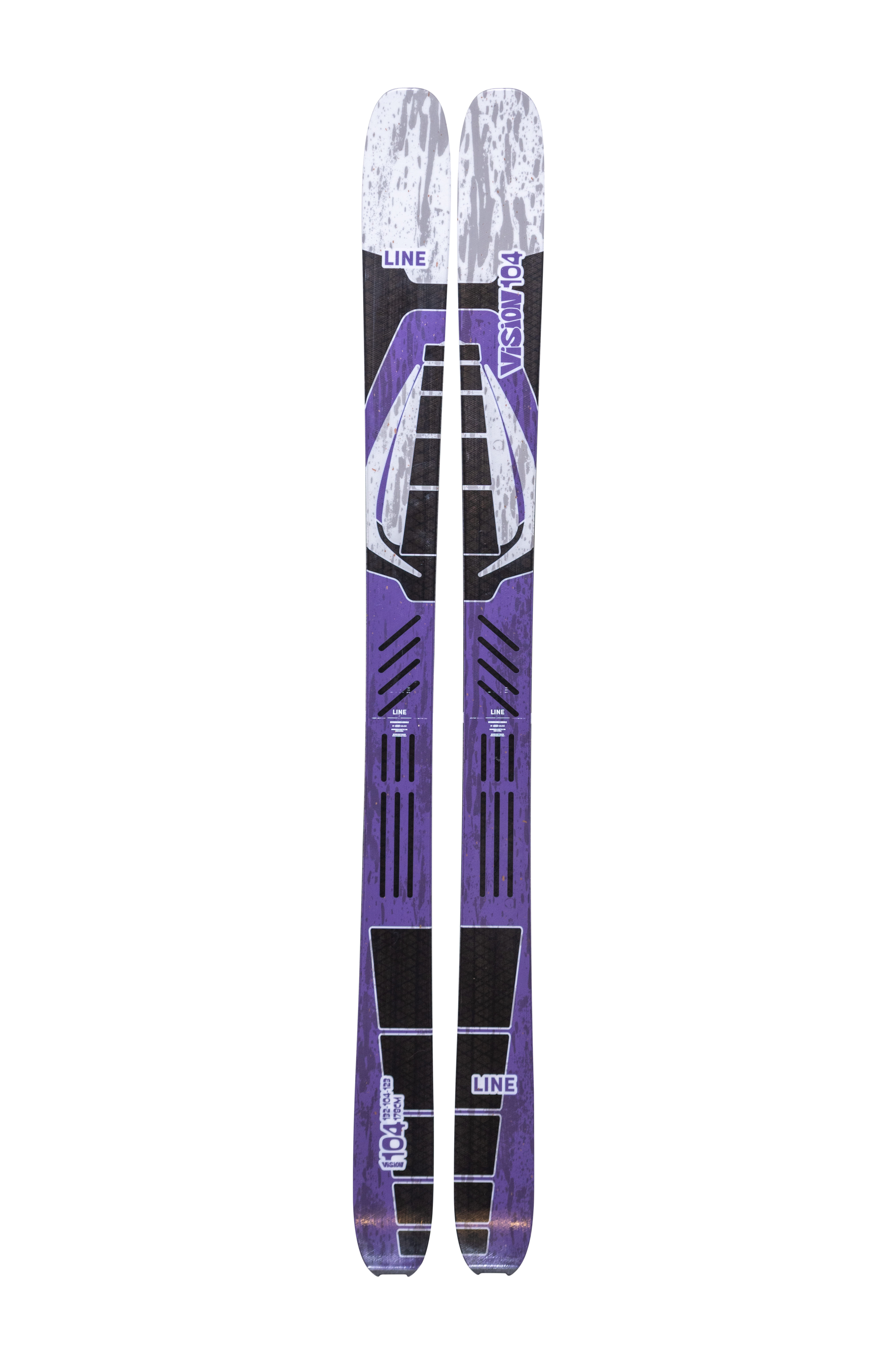 【YU- YU-☆】MAHF STRETCH LIGHT PISTE L Line Vision 104 Freeride skis violet 178 cm - Transa.ch