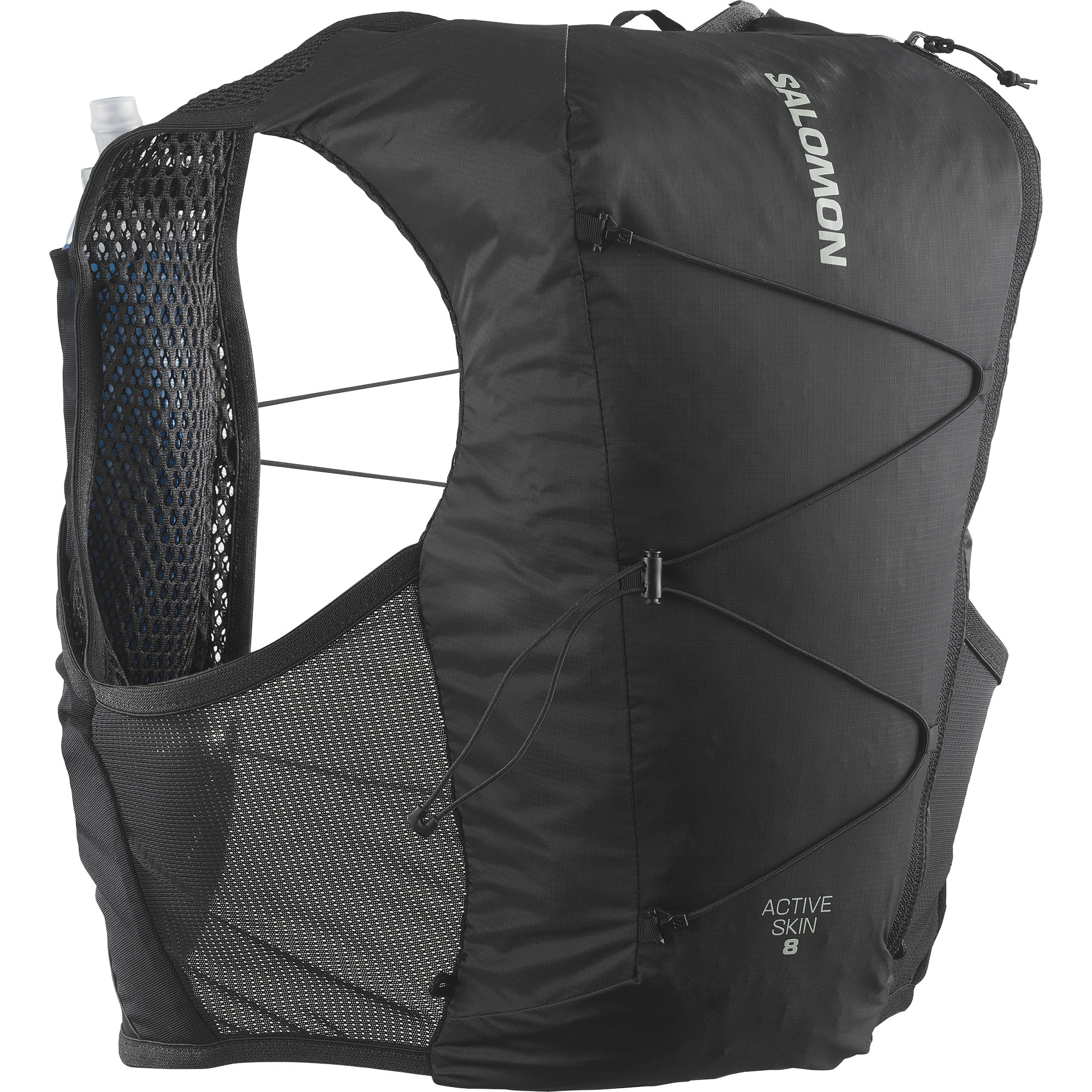 Salomon Active Skin 8 Set Trailrunning Weste black/metal 8 Liter