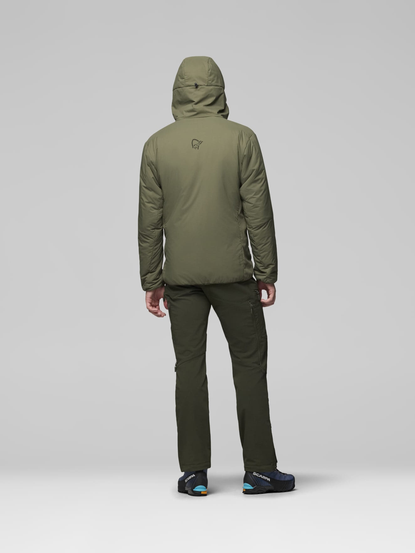 Norrona femund thermo60 Zip Hood M's Isolationsjacke olive night